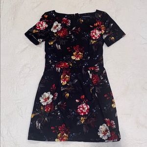 Black Floral French Connection Dress